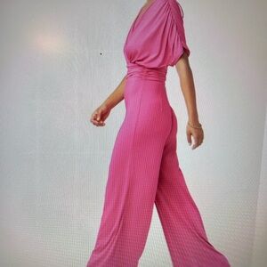 ALLOY Vibrant Pink Jumpsuit